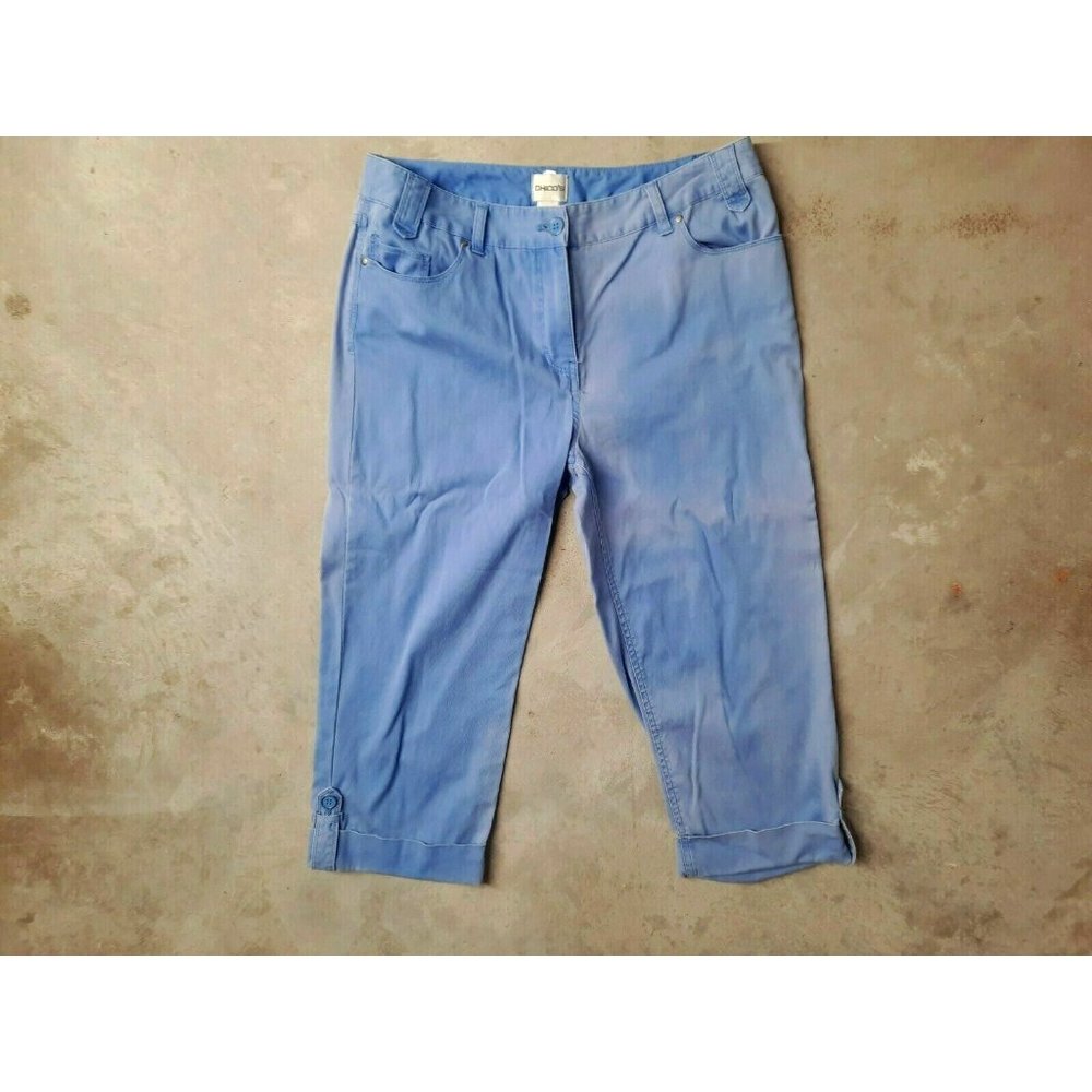 **CHICO'S** Women's Button up Crop Pants Size 1